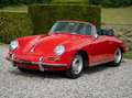 Porsche 356 Cabriolet 1600 C - Fully Restored - Mint Condition Rouge - thumbnail 3