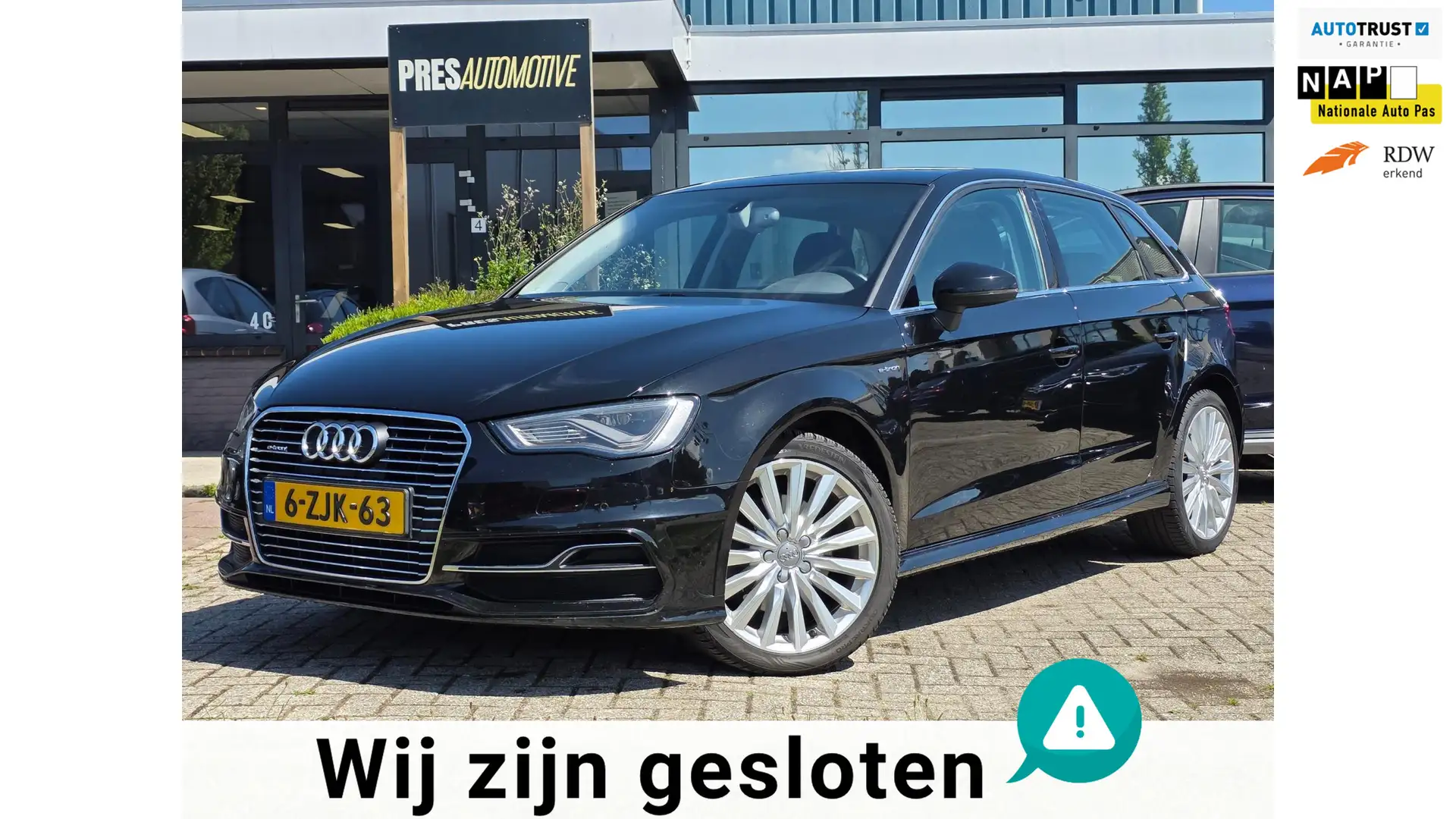 Audi A3 Sportback 1.4 e-tron PHEV Ambition Pro Line plus Zwart - 1