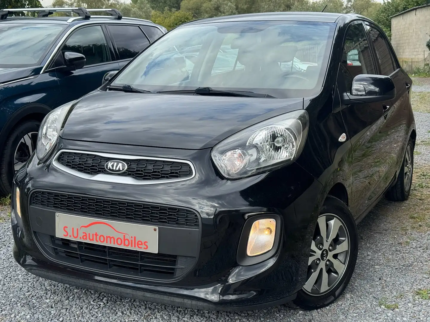 Kia Picanto Picanto 1.2i Lounge Automatique /NAVI/Clim/ GAR12M Noir - 1