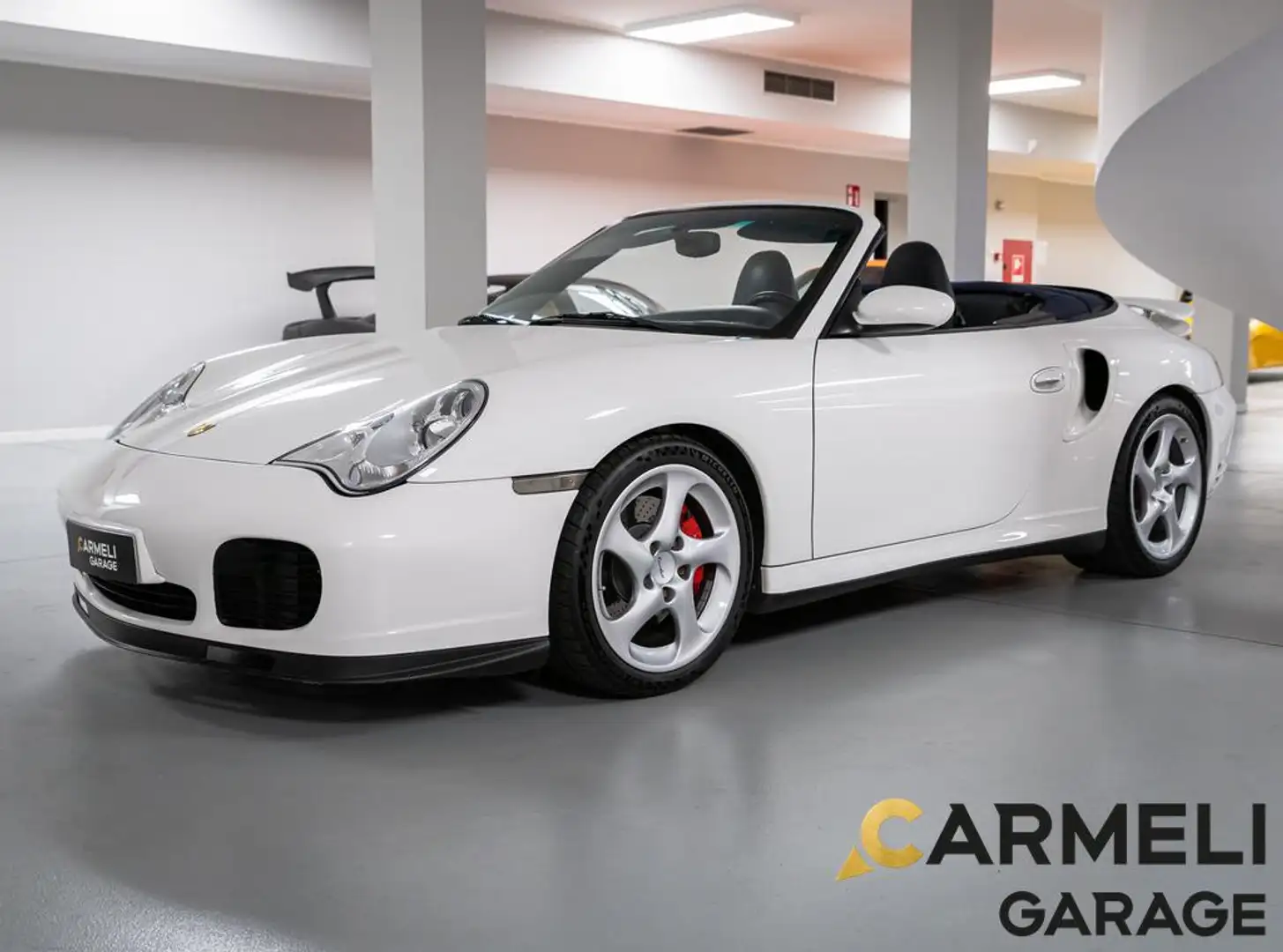 Porsche 996 911 Turbo Cabrio -MANUALE-HARD TOP-111 PUNTI Blanc - 1