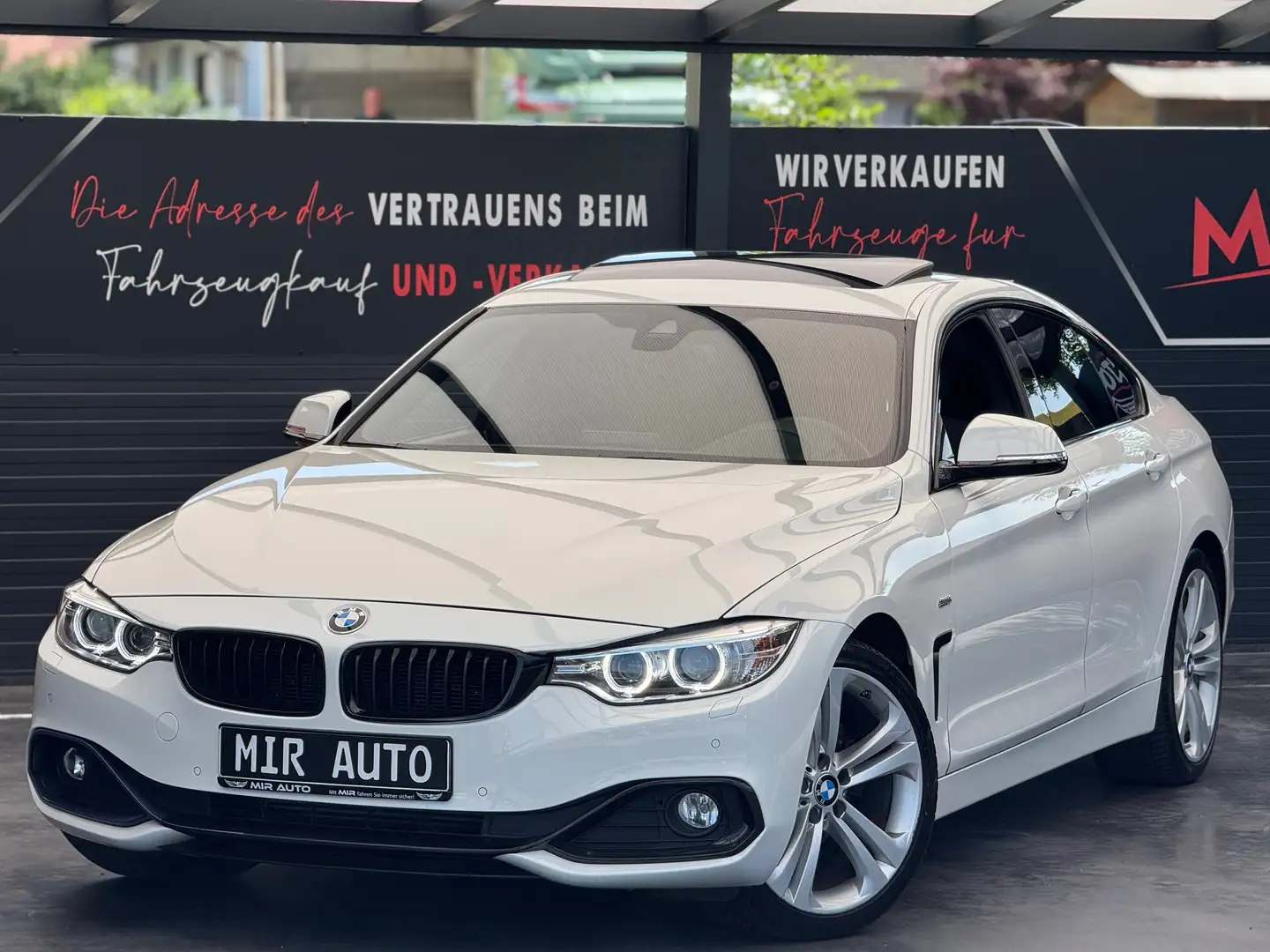 BMW 420 420d Sport-Line/BI-Xenon/Schiebedach Blanc - 1