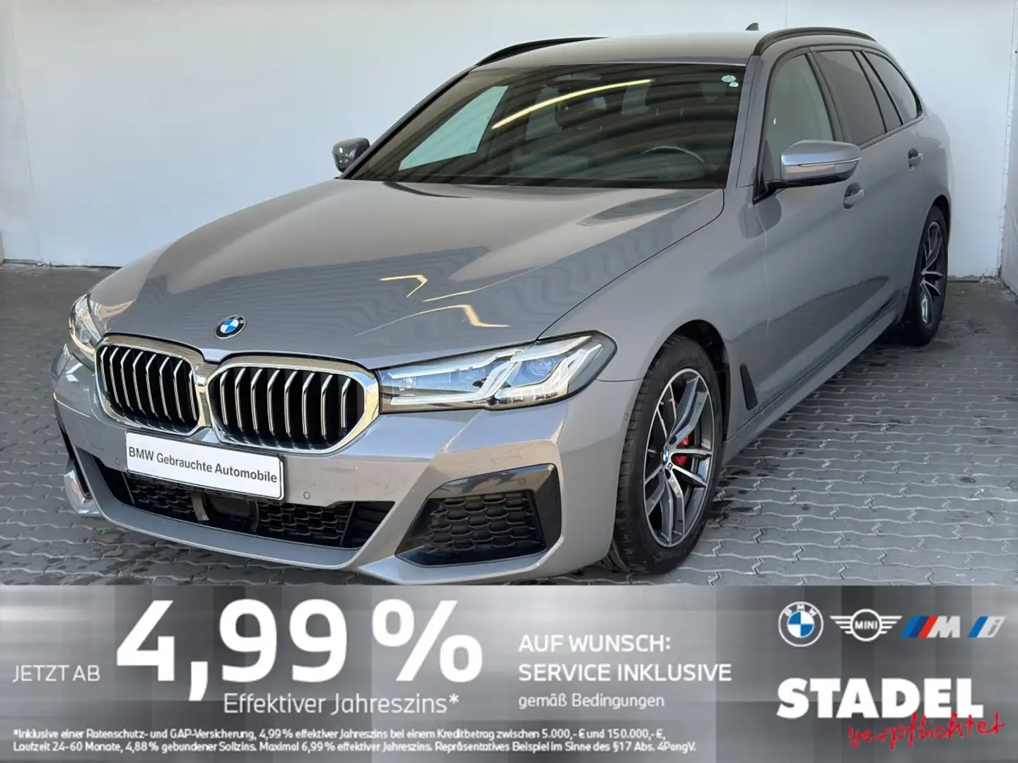 BMW 520 dA xDr Tour. M Sport Navi.LED.Standhz.AHK.ACC Grau - 2