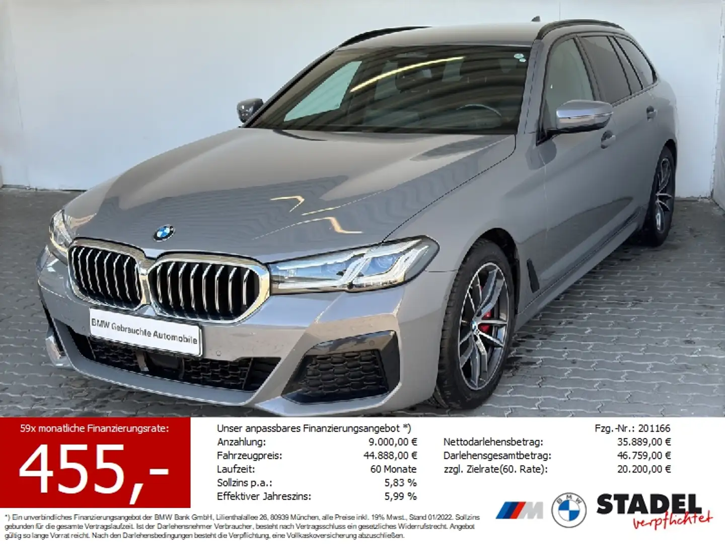 BMW 520 dA xDr Tour. M Sport Navi.LED.Standhz.AHK.ACC Grau - 1