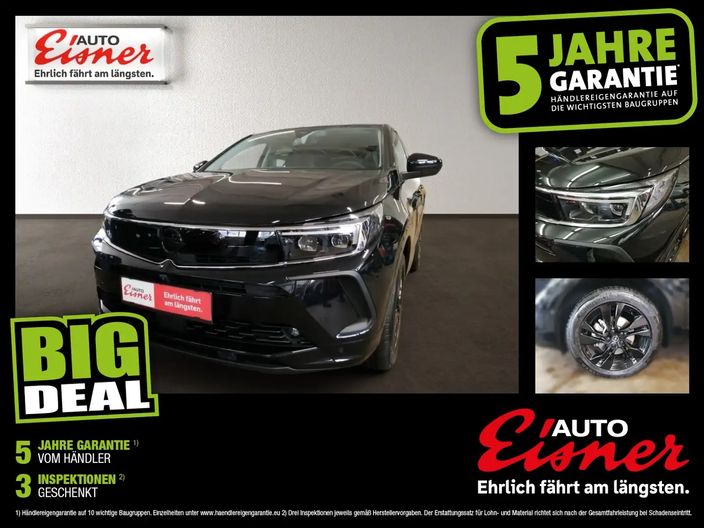 Opel Grandland GS 1.5 Schwarz - 1