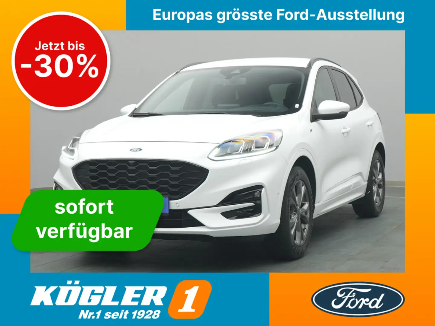 Ford Kuga ST-Line X 150PS/Techno.&Fahr-Assistenz-P. Weiß - 1