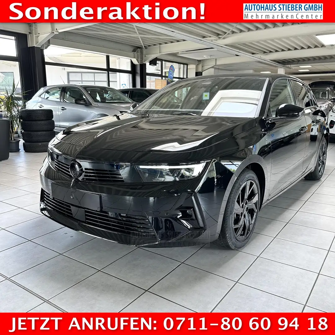 Opel Astra GS 360°KAM+SHZ+LKZ+EPH VO/HI+Keyless 96 kW (131... Zwart - 1