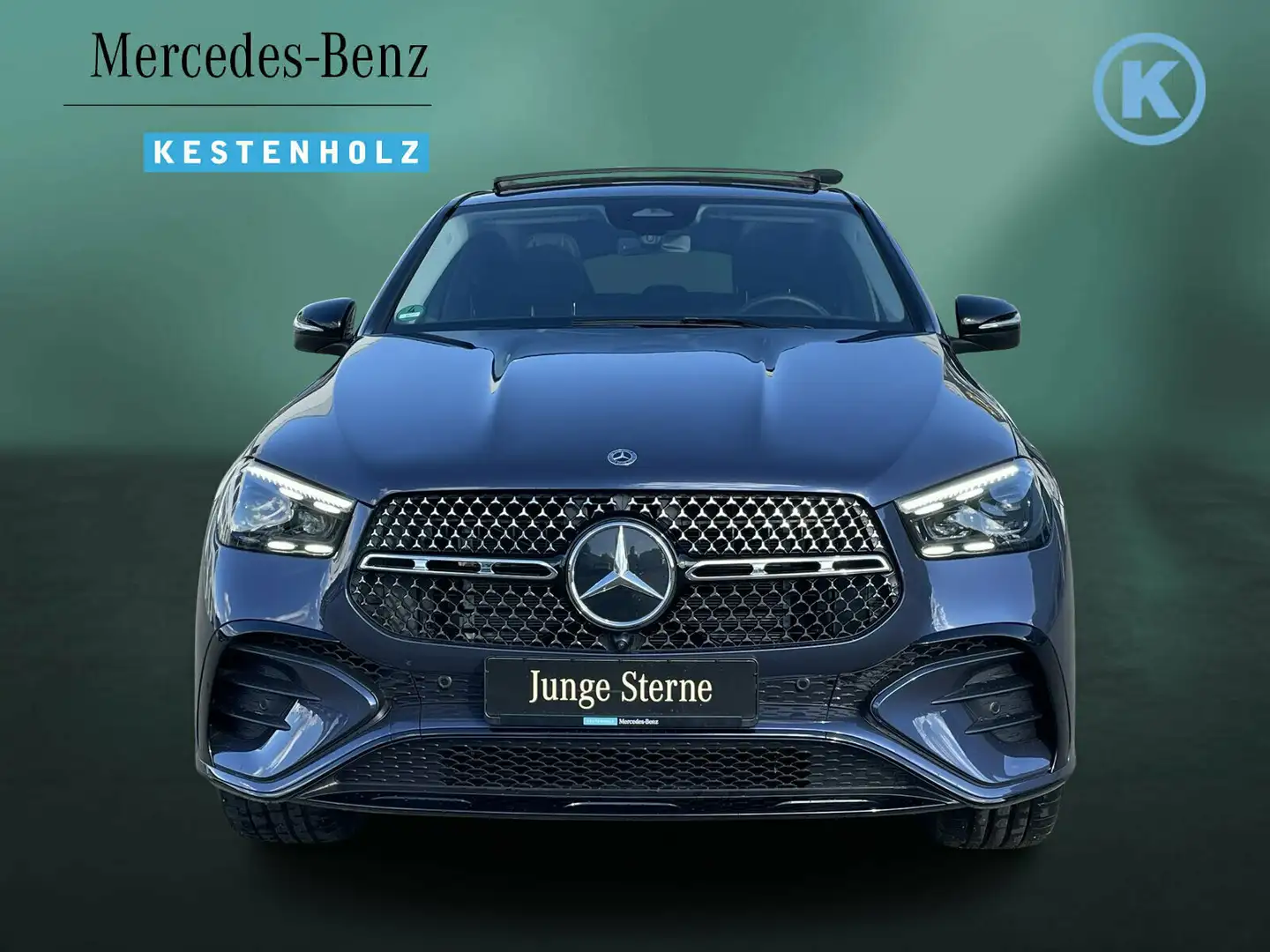Mercedes-Benz GLE 450 GLE 450 d 4M AMG+NIGHT+AIRM+AHK+DISTRO+PANO+BURM Blauw - 2