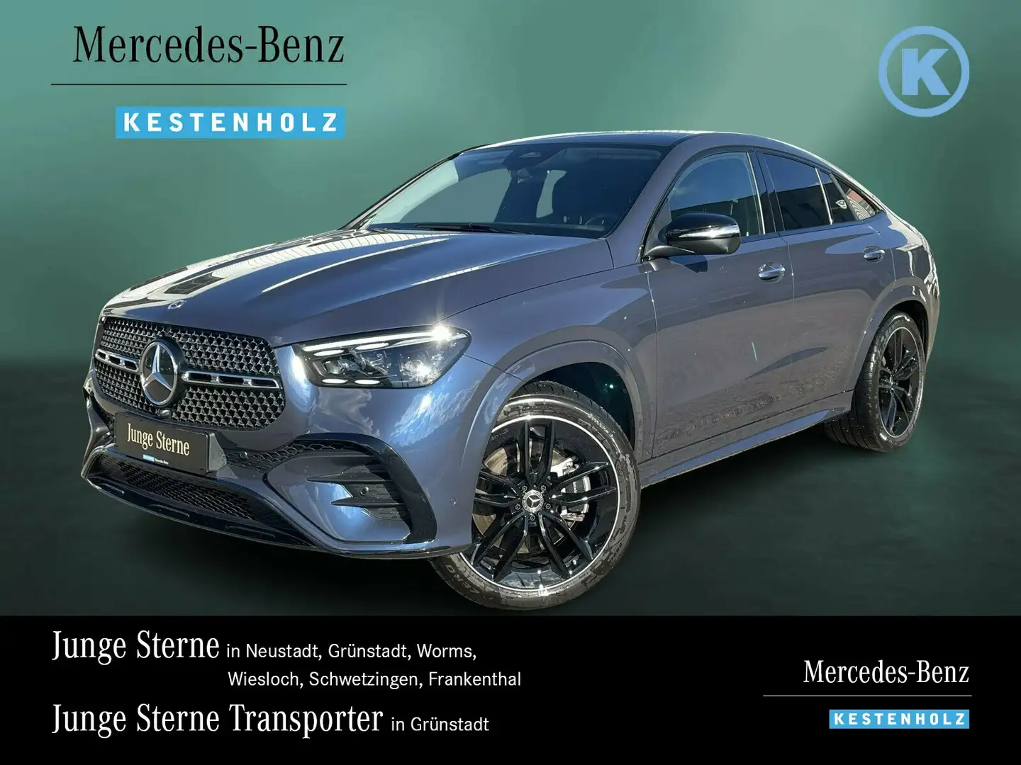 Mercedes-Benz GLE 450 GLE 450 d 4M AMG+NIGHT+AIRM+AHK+DISTRO+PANO+BURM Blauw - 1
