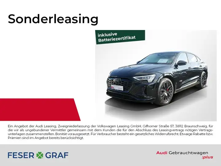 Audi Q8 e-tron Sportback 50 qu. S line Ext. Navi RüKa