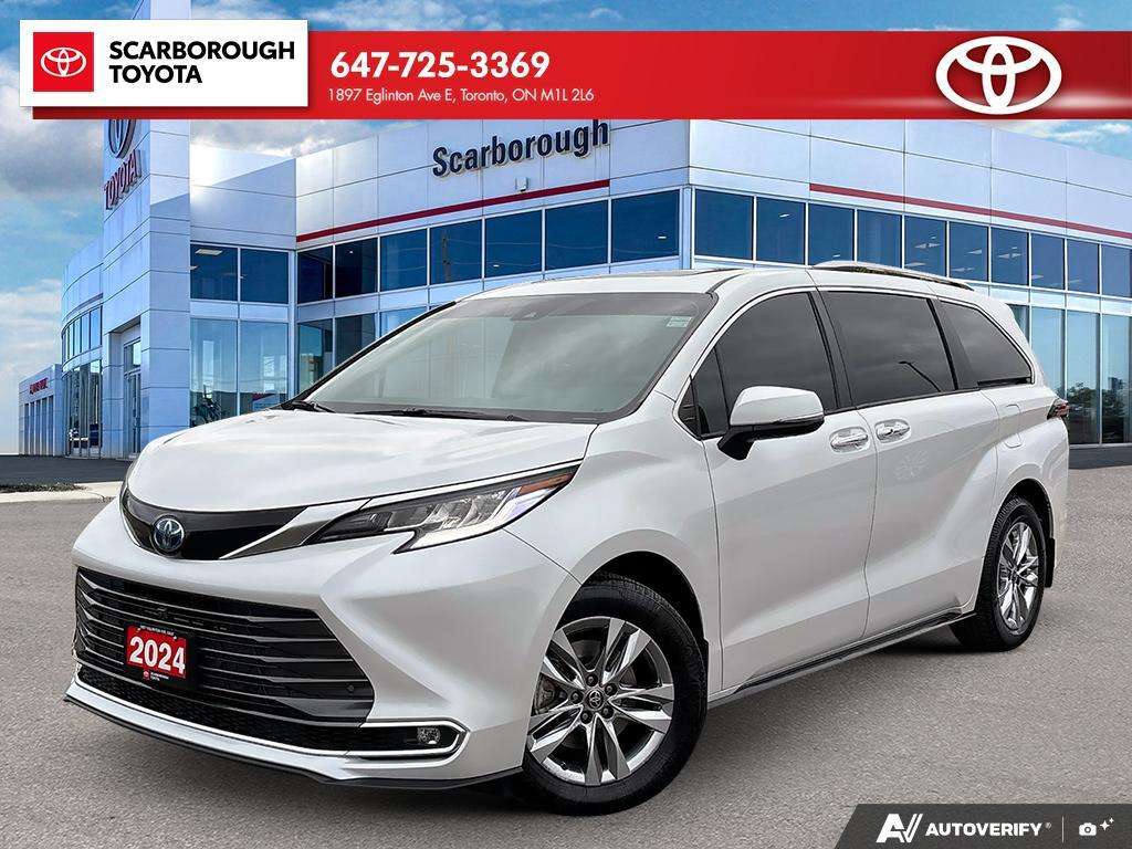 White 2024 Toyota Sienna Minivan All-Wheel Drive Automatic