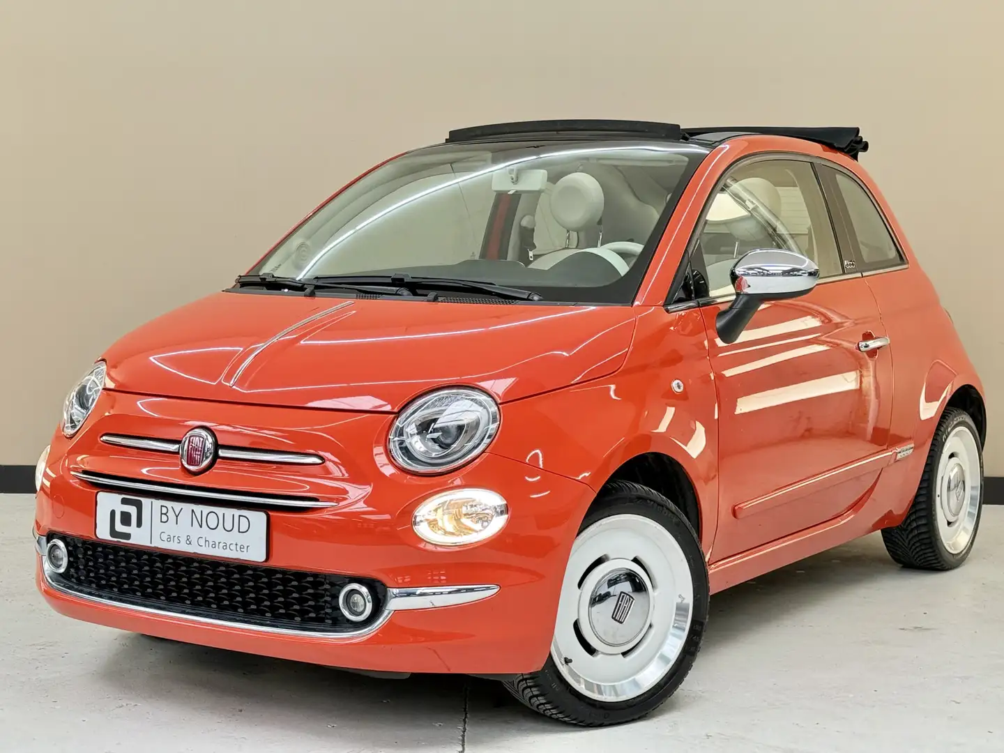 Fiat 500C 1.2 anniversario, 70Pk, 2018, 1ste eigenaresse, Na Portocaliu - 1