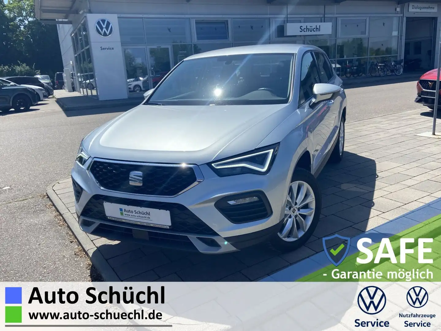 SEAT Ateca 1.5 TSI Style 17"+NAVI-PRO+LED+AHK+FULL-LI Silber - 1