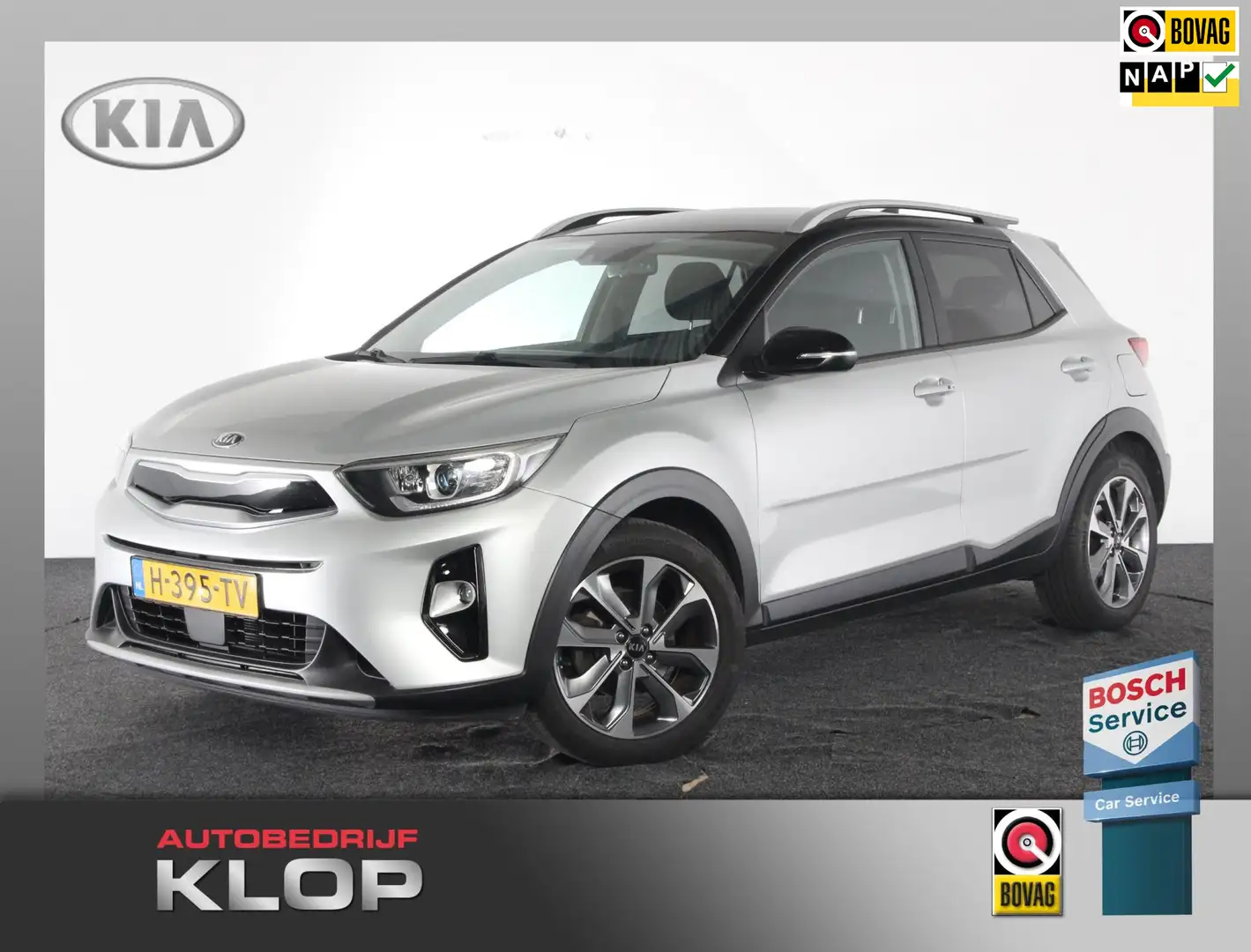 Kia Stonic 1.0 T-GDi DynamicPlusLine | Org. NL-auto | navigat Grau - 1
