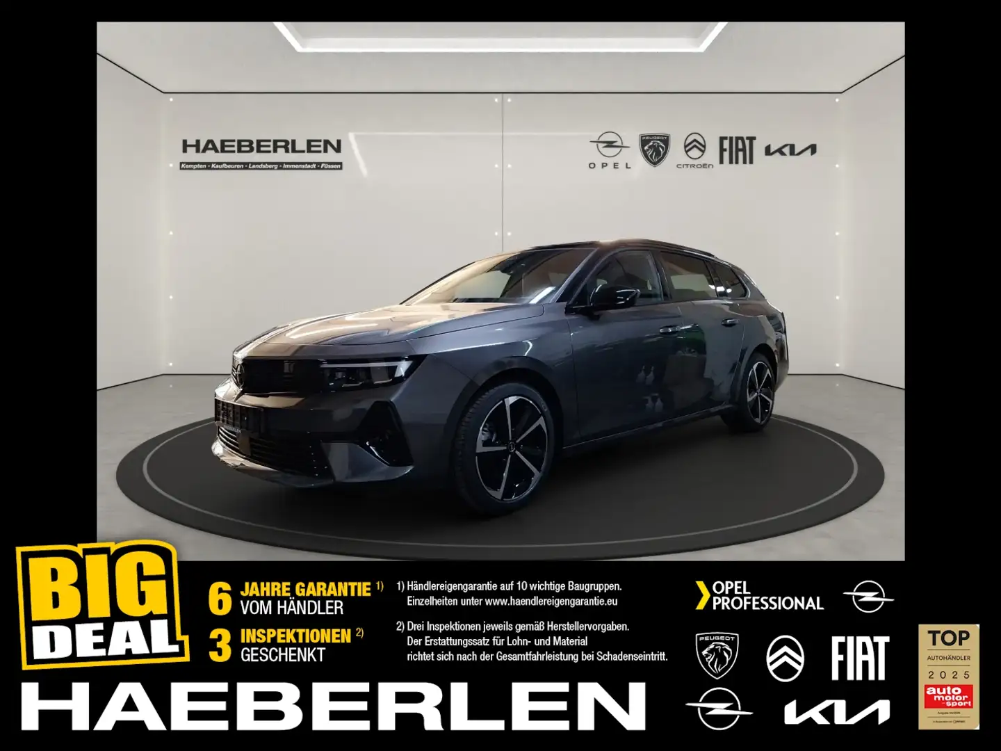 Opel Astra ST 1.2 Turbo MHEV GS *360°Kamera*Keyless* Grau - 1
