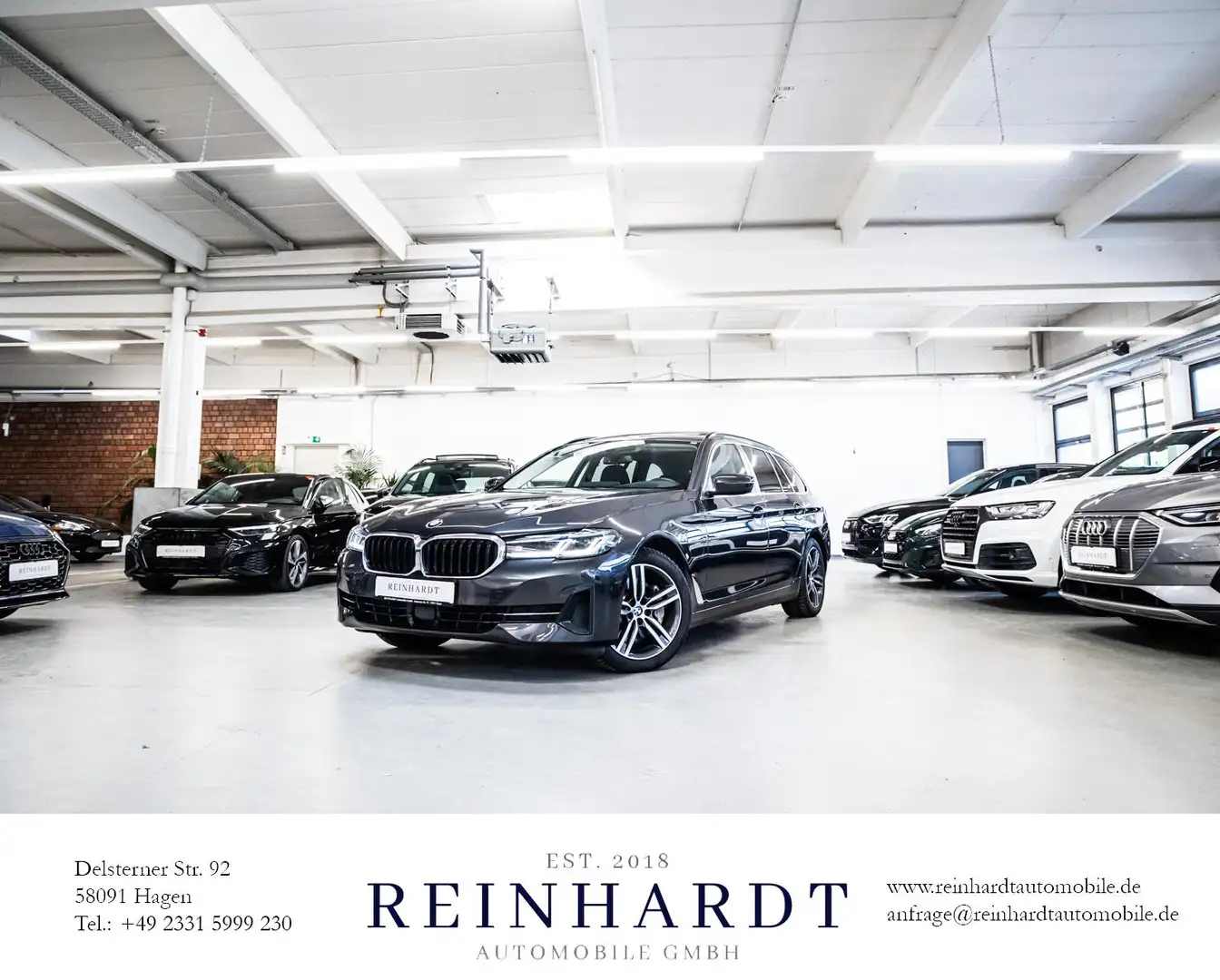 BMW 530 e TOURING 18Z./LASER/ACC/HuD/PANO/H&K/AHK/KAM Grau - 1