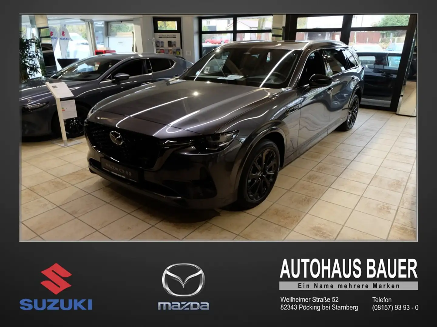 Mazda CX-80 2.5L e-SKYACTIV PHEV 5T 8AT AWD Homura+ Gris - 1