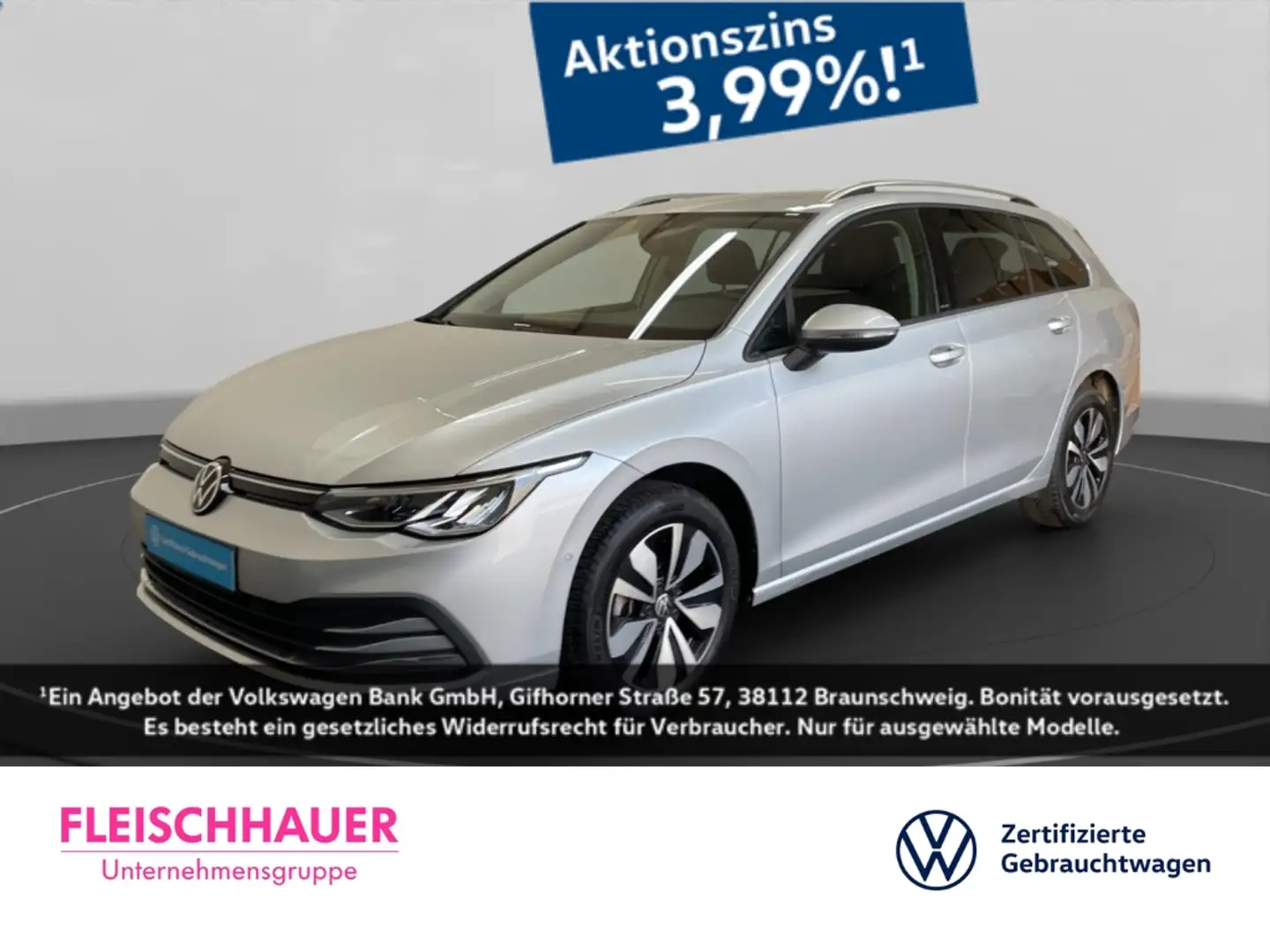 Volkswagen Golf 1.0 eTSI Move StandHZG Navi Digitales Cockpit LED Silber - 1