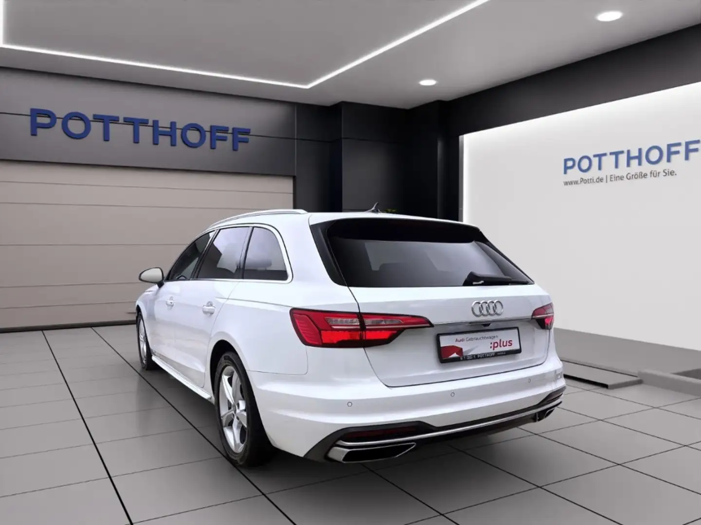 Audi A4 Avant 40 TDI ADVANCED STDHZG AHK NAVI B&O HuD Weiß - 2