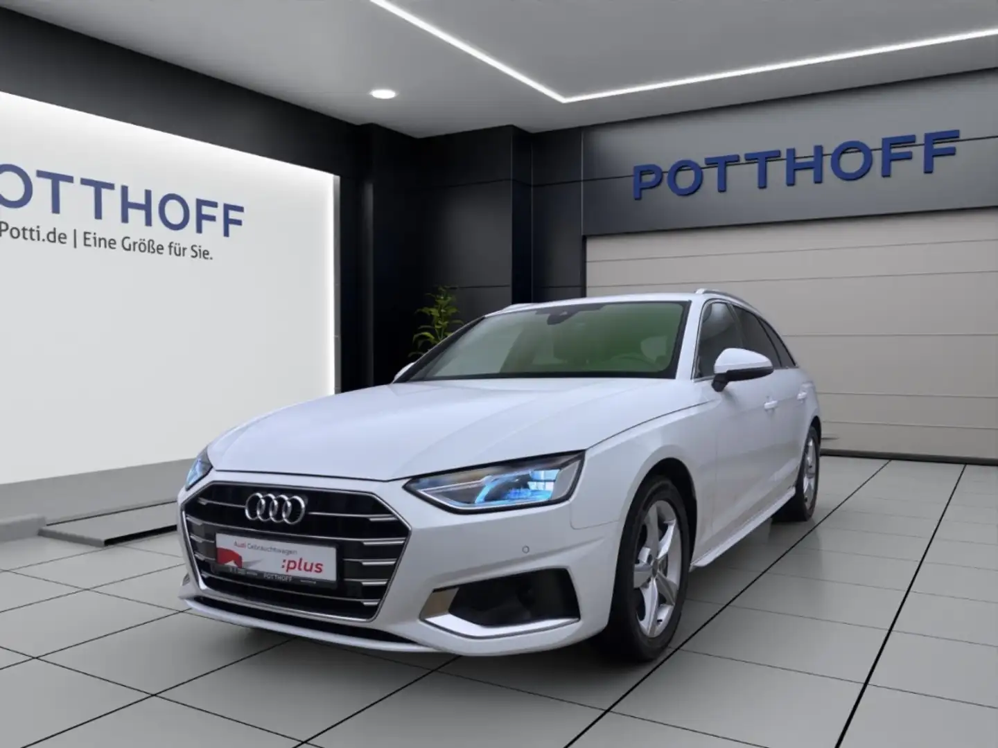 Audi A4 Avant 40 TDI ADVANCED STDHZG AHK NAVI B&O HuD Weiß - 1