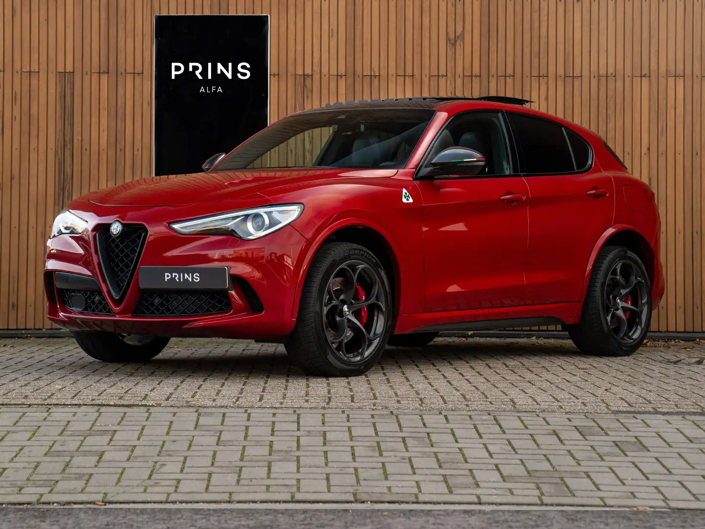 Alfa Romeo Stelvio 2.9 V6 AWD Quadrifoglio | Adapt. cruise | Veel car Rouge - 1