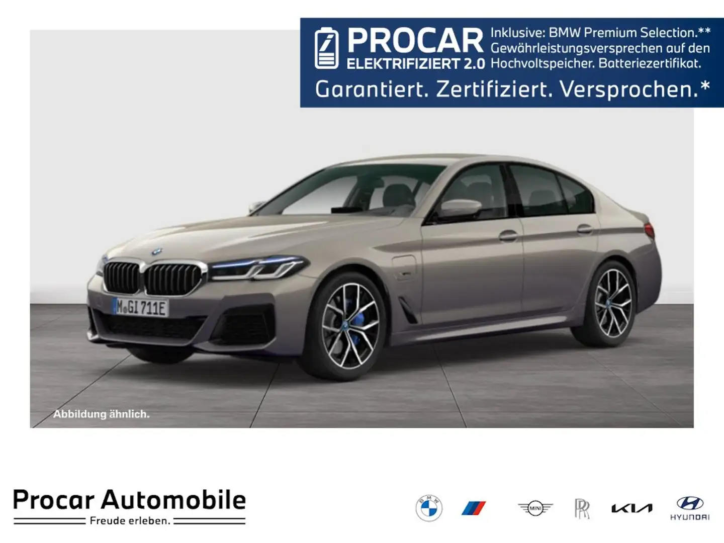 BMW 545 e xDrive Lim. M Sport Aut. HUD RFK NAVI LED Laser Grau - 1