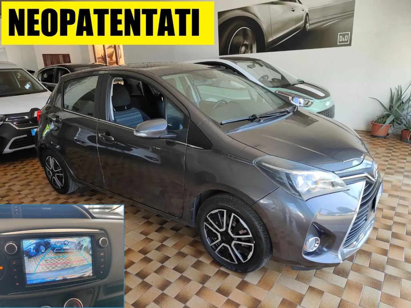 Toyota Yaris BENZINA NEOPATENTATI TELECAMERA Grigio - 1