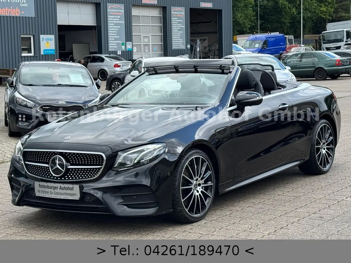 Mercedes-Benz E 400 D*CABRIO*AMG-LINE*4MATIC*NIGHT-PAKET*VOLL* Schwarz - 2