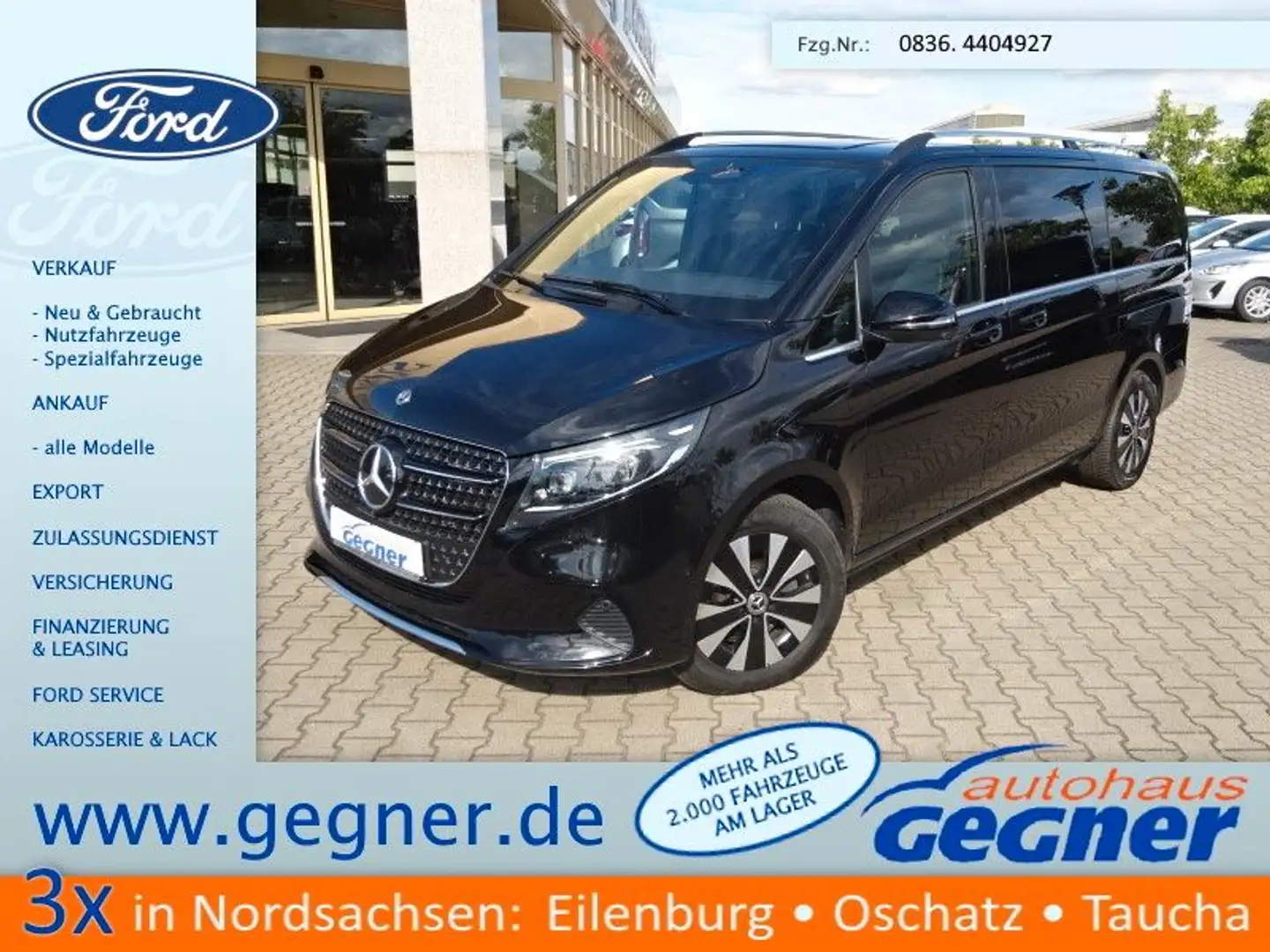 Mercedes-Benz V 300 d lang 9G-TRONIC Avantgarde Standhzg Noir - 1