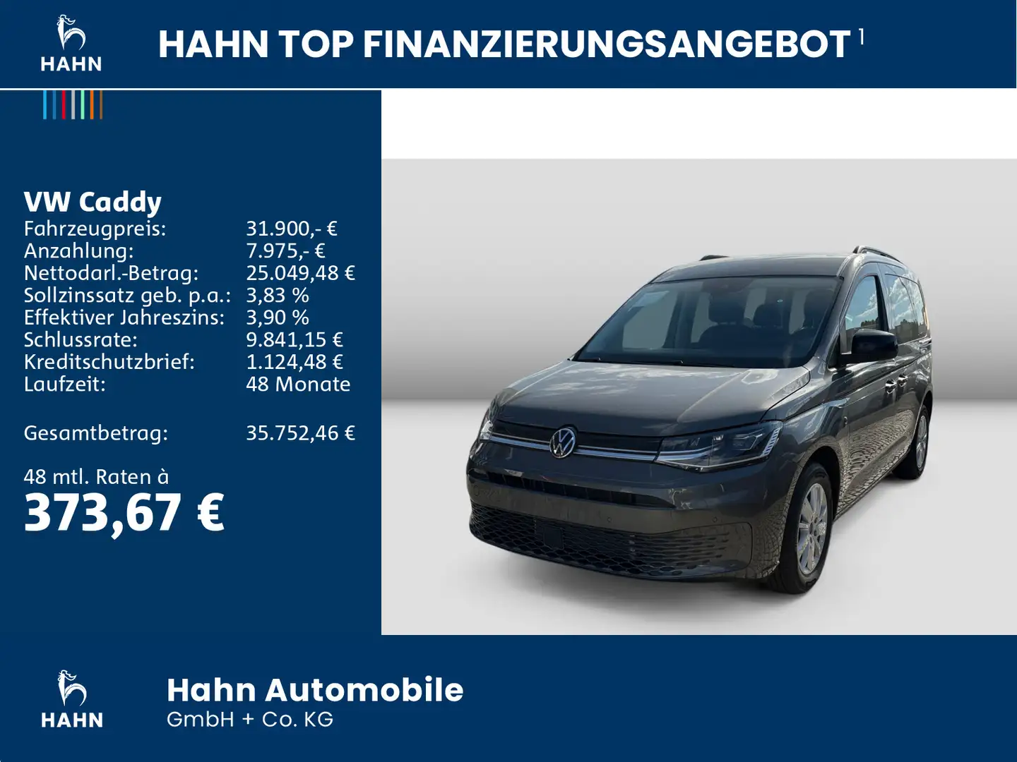 Volkswagen Caddy Life 5-Sitzer 75 kW TDI EU6 ACC PDC LED Grau - 2