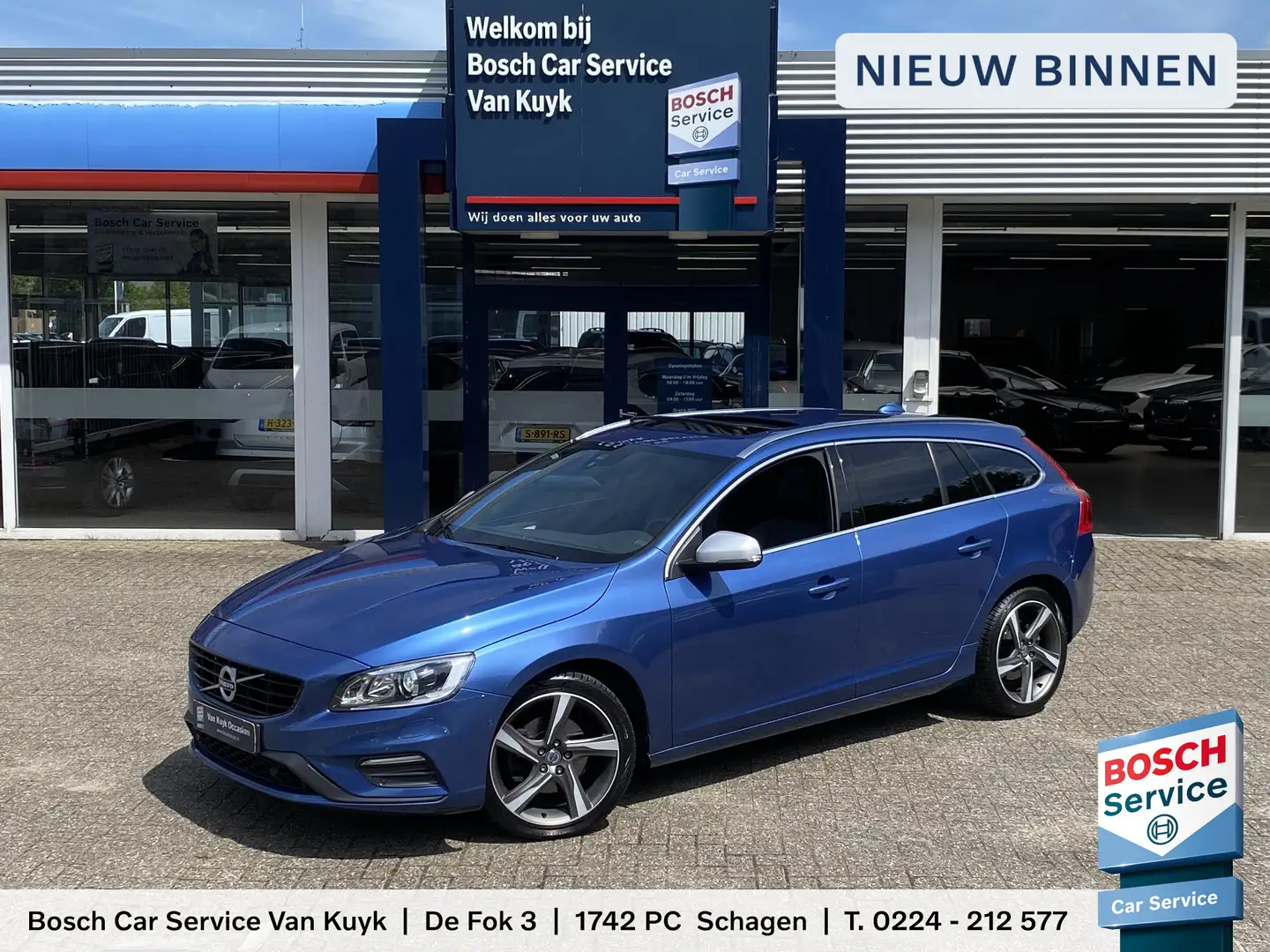Volvo V60 2.0 T4 Business Sport R-Design / NL-Auto / 86.000 Blauw - 1