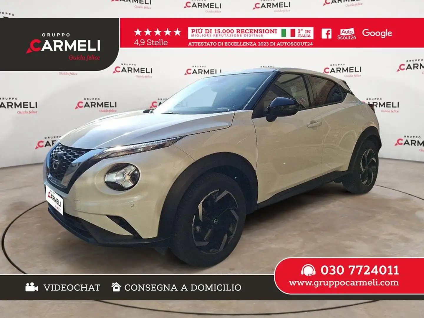 Nissan Juke 1.0 dig-t N-Connecta 114cv dct Bianco - 1