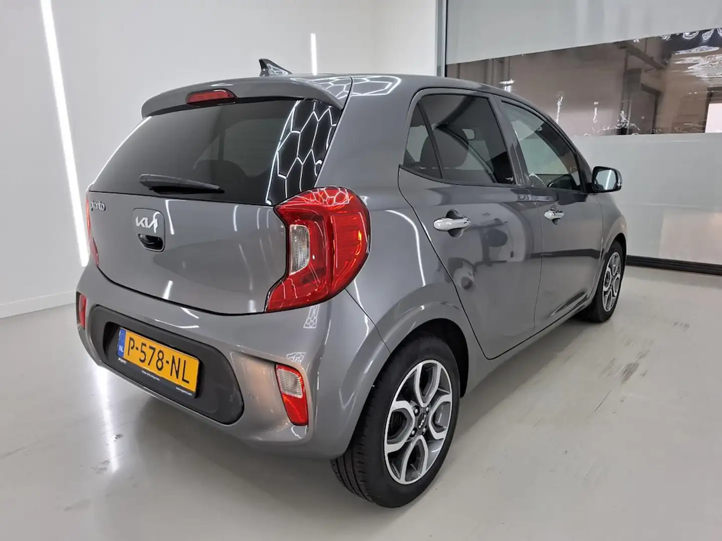 Kia Picanto 1.0 DPi DynamicPlusLine Luxe 13.000km Org. Ned. Gris - 2
