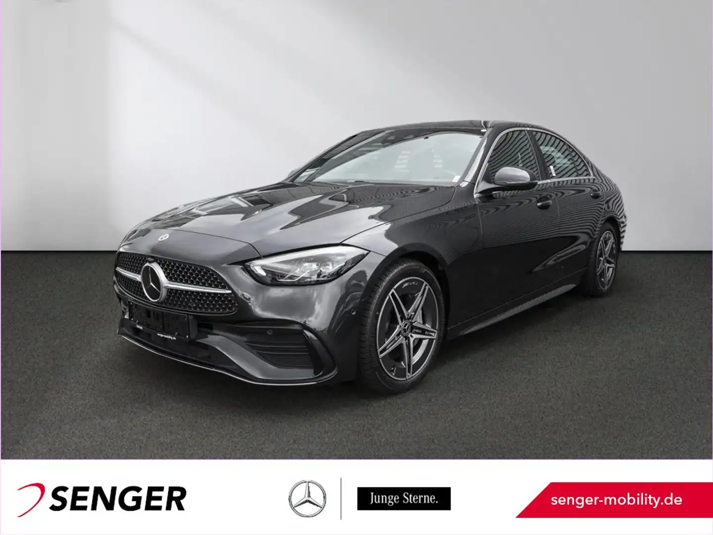 Mercedes-Benz C 220 d AMG-Line Kamera Sitzheizung MBUX LED AHK Grijs - 1