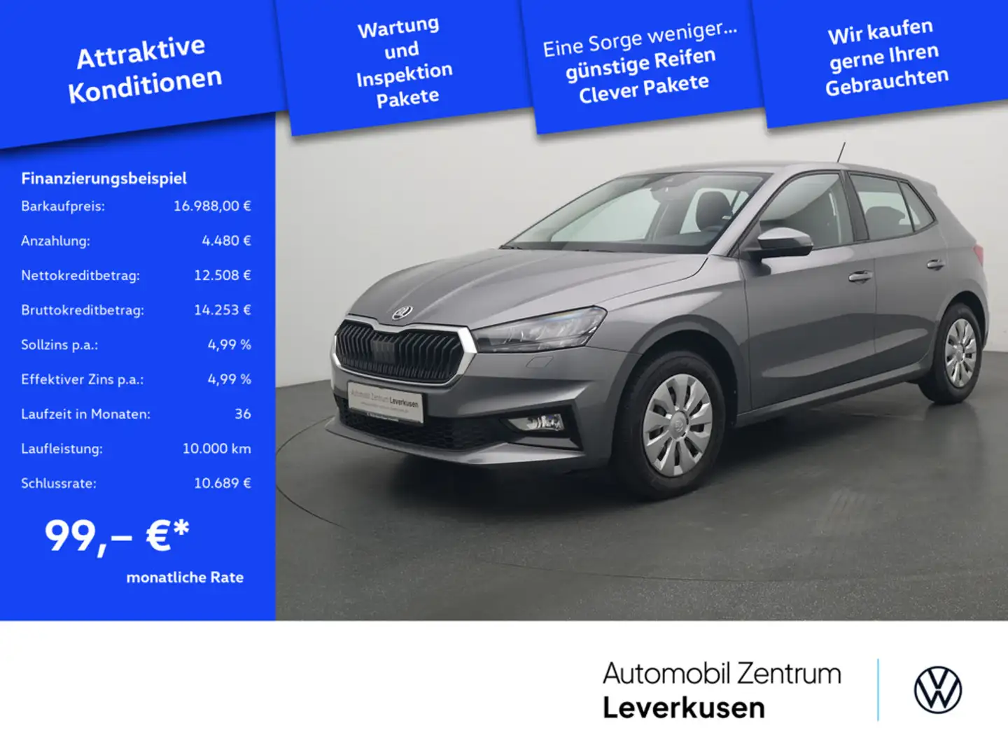 Skoda Fabia Active PORT NAVI LED PDC KLIMA Schwarz - 1