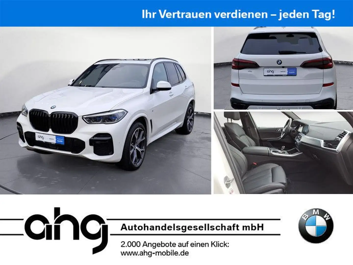 BMW X5 xDrive30d M Sport Navi Bluetooth PDC Klima DP Weiß - 1