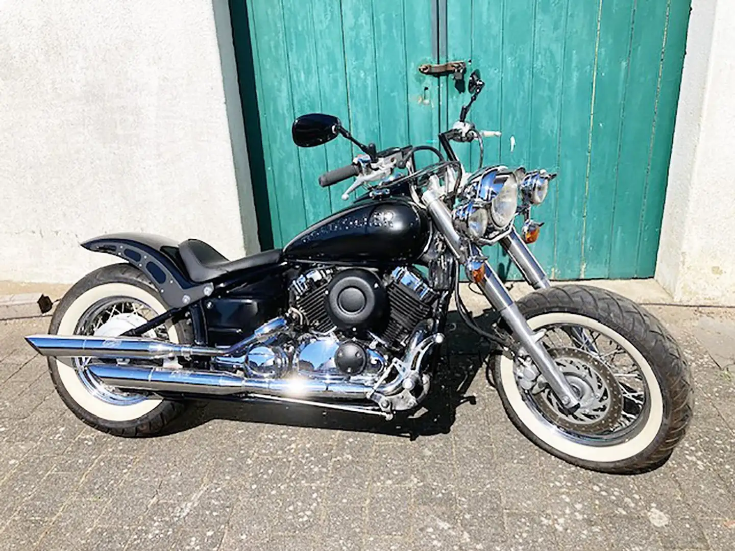Yamaha XVS 650 Classic Black Roadkiller Umbau* Extras* Silvertail Schwarz - 1