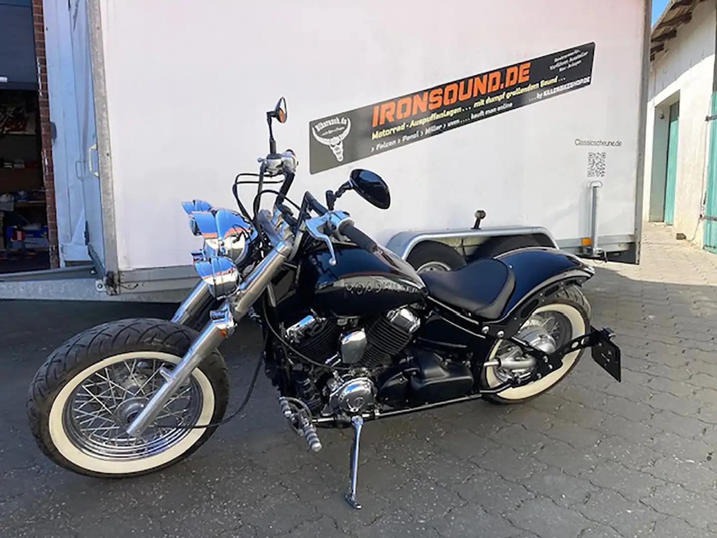 Yamaha XVS 650 Classic Black Roadkiller Umbau* Extras* Silvertail Schwarz - 2