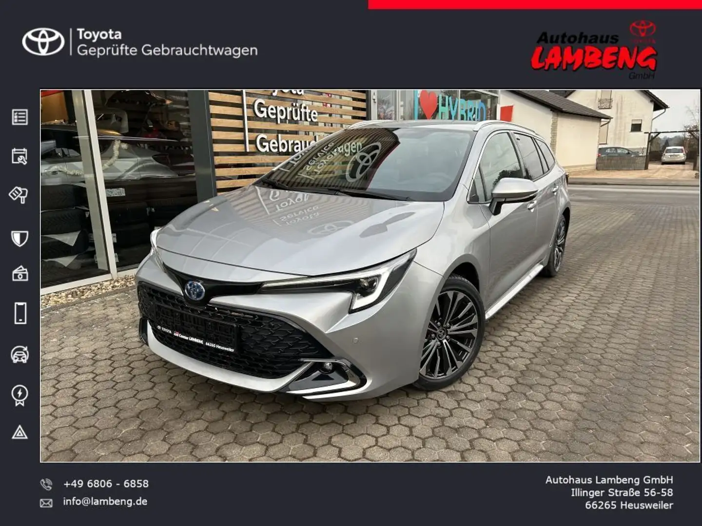 Toyota Corolla 1.8 Hybrid Touring Sports Team Deutschland Silber - 1