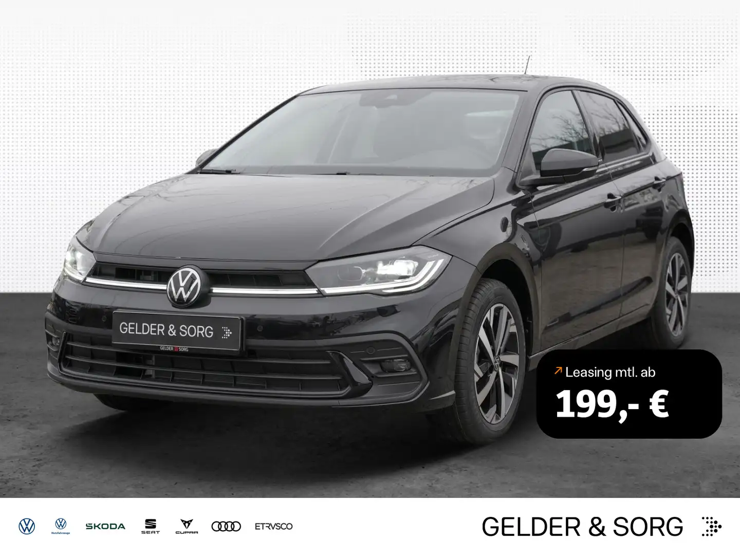 Volkswagen Polo MOVE 1.0 TSI MATRIX-LED|TRAVEL|CONNECT|DAB Zwart - 1