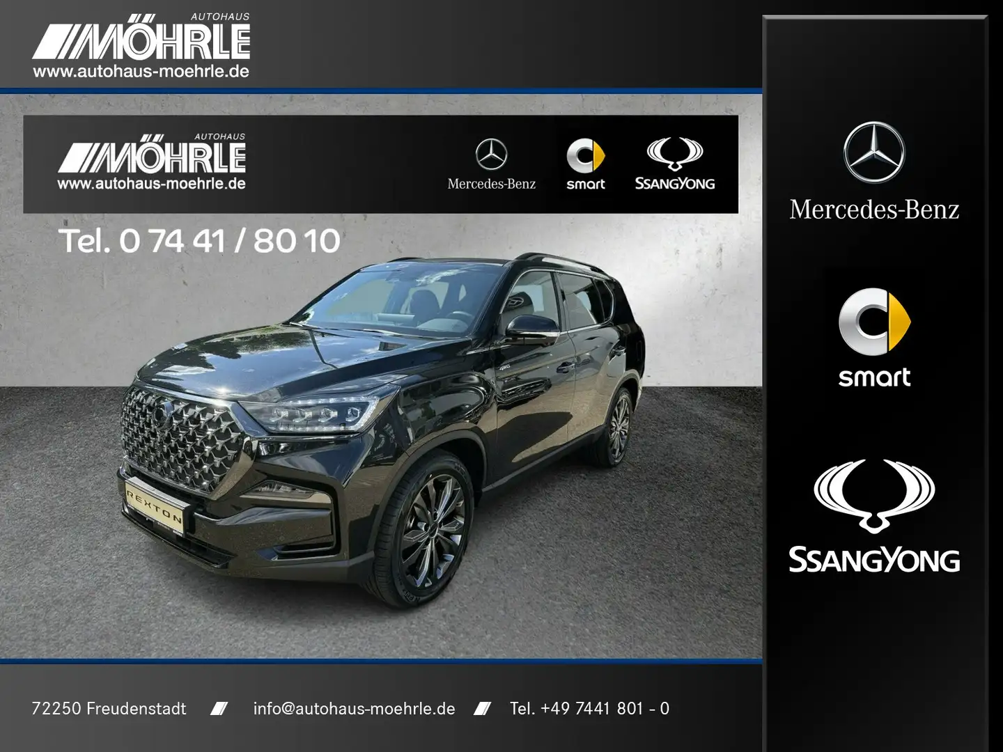 SsangYong Rexton REXTON Black 2.2 D 4WD Schiebe-Hebe-Dach 360° Noir - 1
