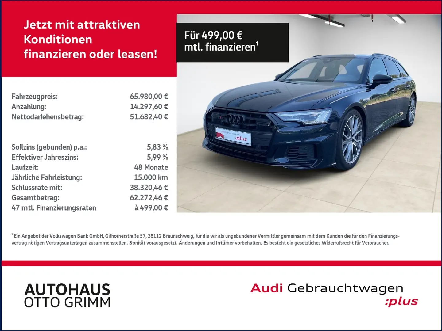 Audi S6 Avant 3.0 TDI quattro Matrix  LEDER Bleu - 1