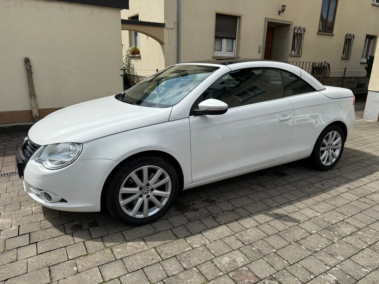 Volkswagen Eos Cabrio 2.0 TDI Klima/PDC/Pano/ Weiß - 2