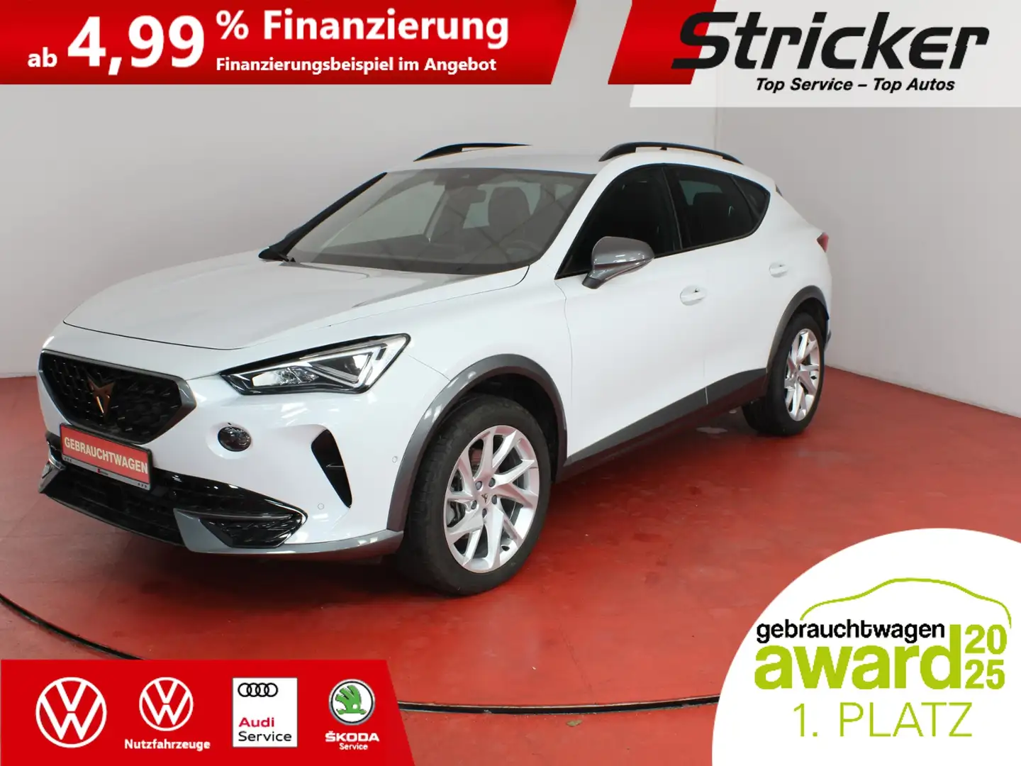 CUPRA Formentor 1.5TSI DSG 285,-ohne Anzahlung Navi ACC Kamera Weiß - 1