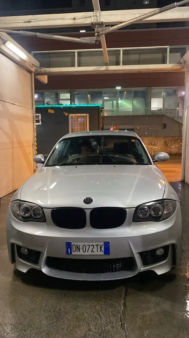 BMW 120 120d Coupe Msport dpf Srebrny - 2