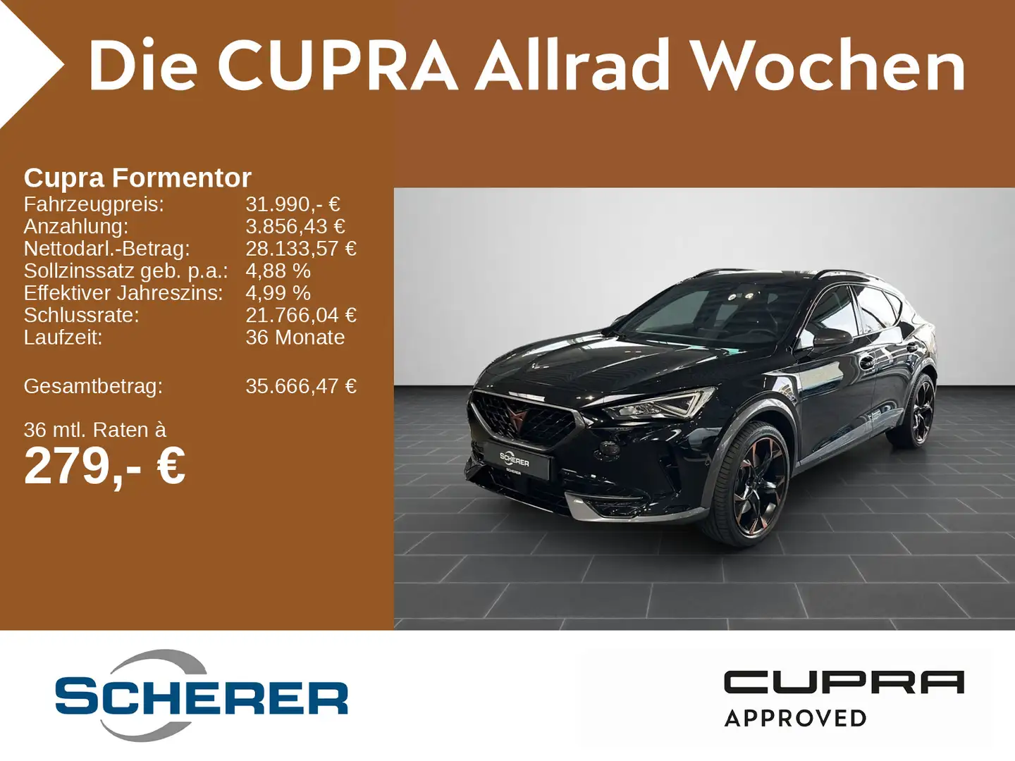 CUPRA Formentor VZ 2.0 TSI 4Drive DSG CarPlay RFK Schwarz - 1