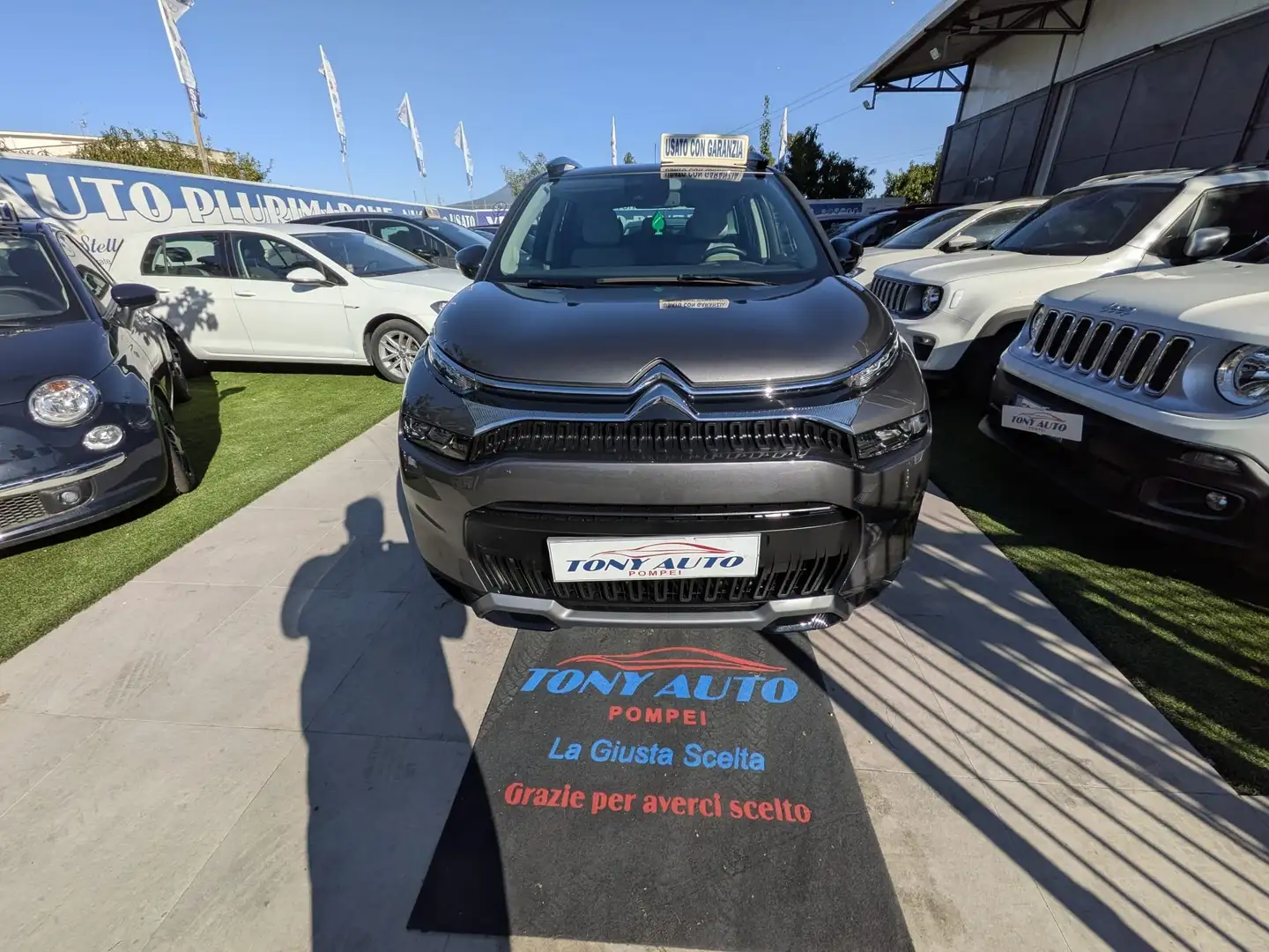 Citroen C3 Aircross C3 AircrossI 2021 1.2puretech Shine s NAVI+SENSORI Grigio - 2