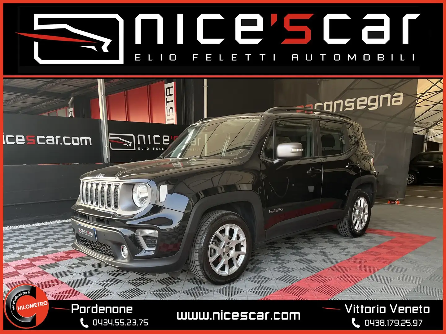 Jeep Renegade 1.6 Mjt 120 CV Limited Noir - 1