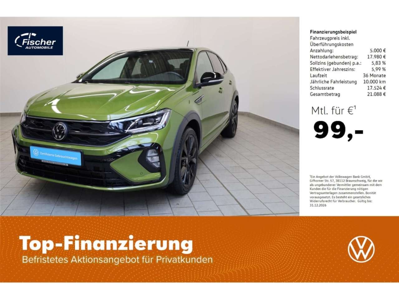 Volkswagen Taigo 2023 — 1.5 TSI R-Line DSG AHK/NAV/PANO/RFK/SH/LED