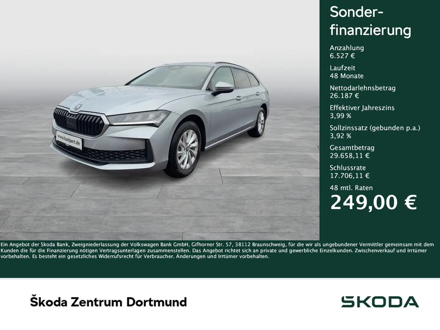 Skoda Superb Combi 2.0 CAM ACC NAVI CARPLAY SITZHEIZ. Argent - 1