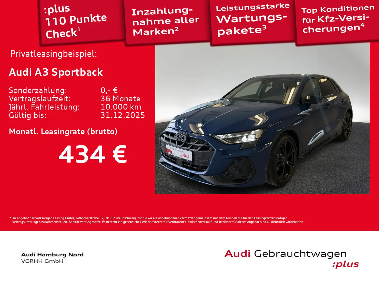Audi A3 35 TFSI S line S tronic Navi Sound Blauw - 1